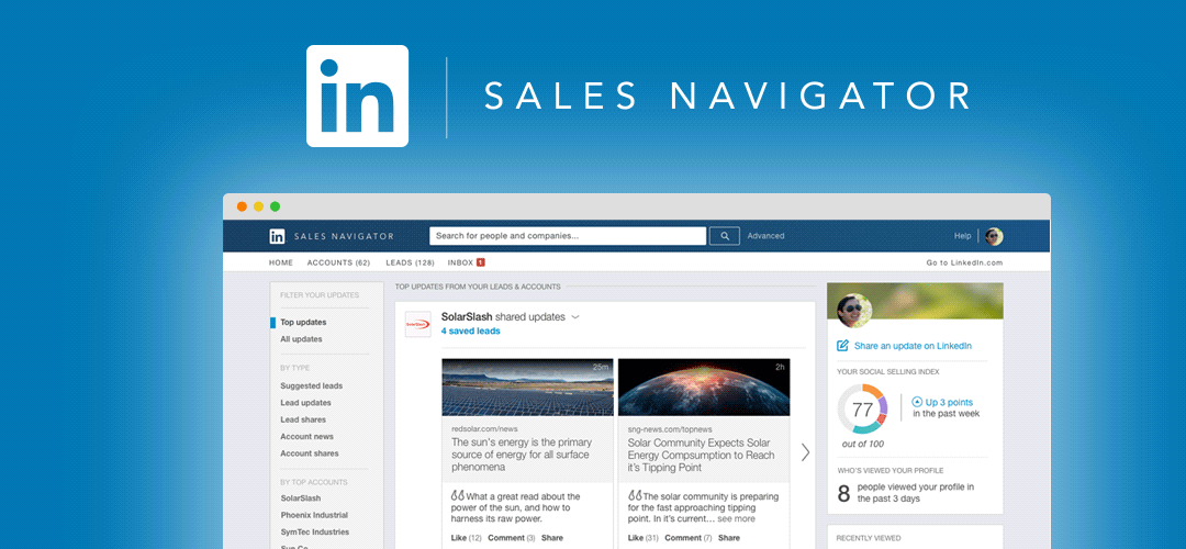 linkedin sales navigator twitter