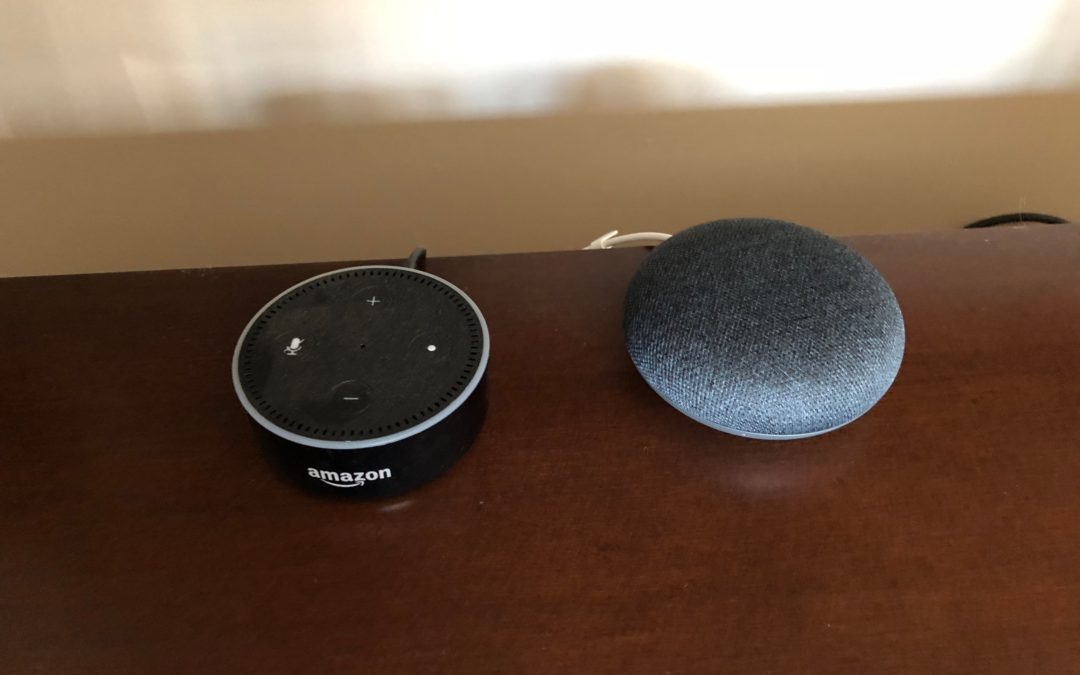 Rådne nedadgående Kriminel Bedroom Battle: Amazon Echo Dot vs. Google Home Mini - Scientifically  Speaking